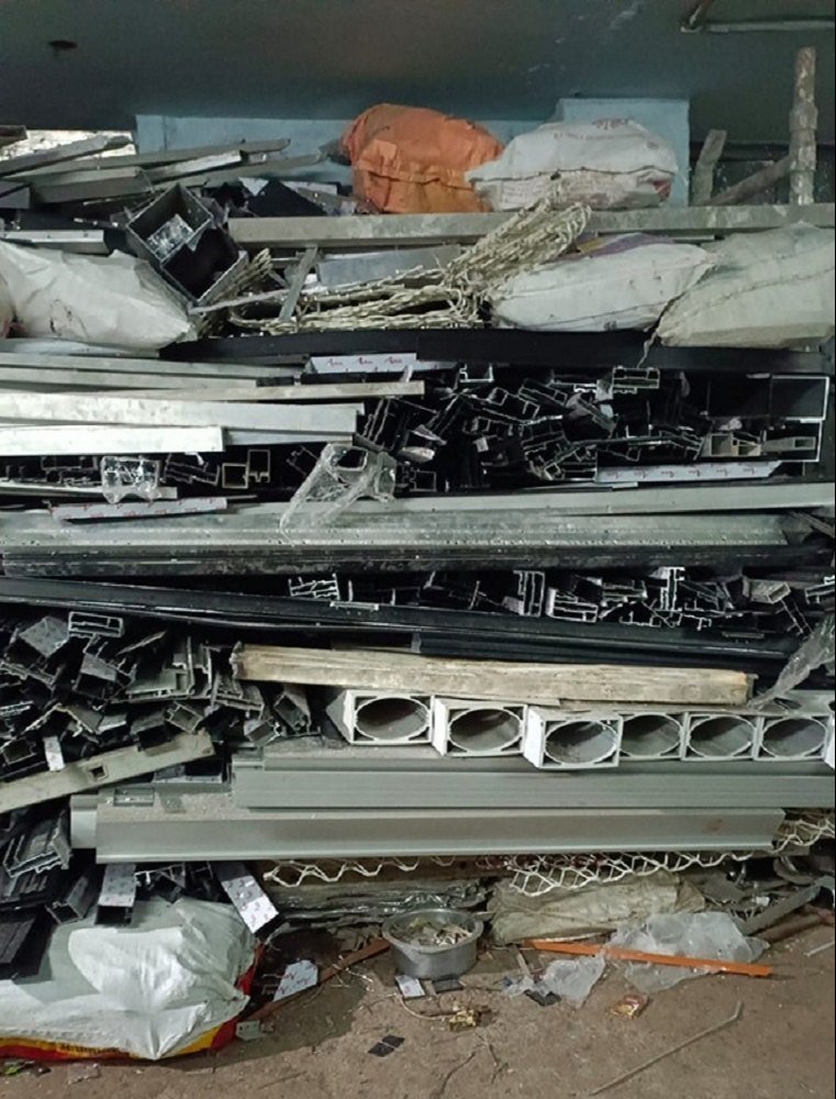 Household and apartment scrap ready for collection